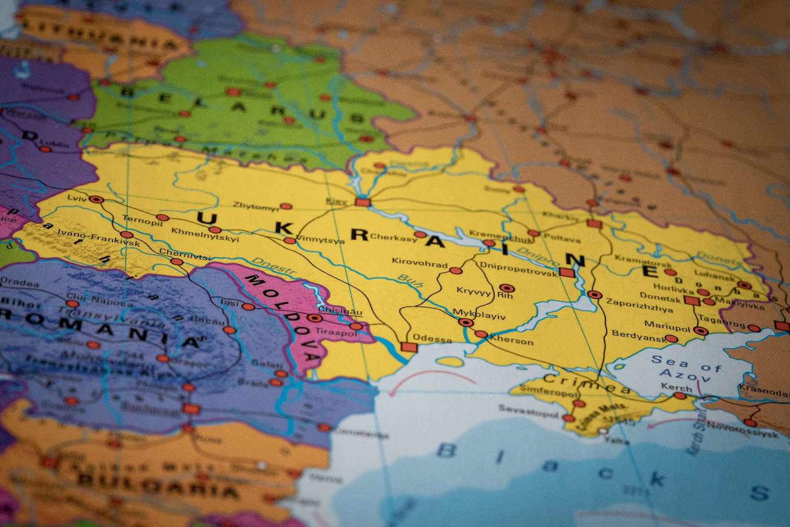 A map highlighting the Baltic, Eastern European and Central Asian sourcing region